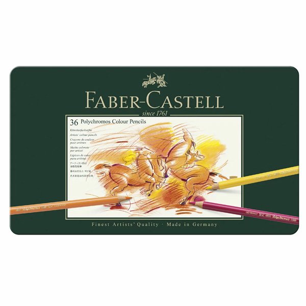 FABER-CASTELL（ファーバーカステル） ポリクロモス色鉛筆 36色 缶入 110036